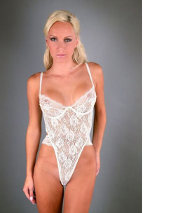 Body Sexy Armature & Dos échancré FOLIES RENAUD "Snejana" 10005 - Blanc