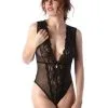 Body Sexy Tulle & Dentelle FOLIES RENAUD "Shirel" 10286B - Noir