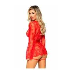 Body String & Porte Jarretelle & Kimono En Dentelle Sexy - 3 Pièces - LEG AVENUE 86123 - Rouge 003 -Vente de soutien-gorge pas cher Body20string202620porte20jarretelle202620kimono20en20dentelle20sexy20 20320piC3A8ces20 20LEG20AVENUE208612320 20Rouge20003 4