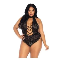 Body Tout Dentelle Ultra Sexy - Plus Size - LEG AVENUE 89245X - Noir 001