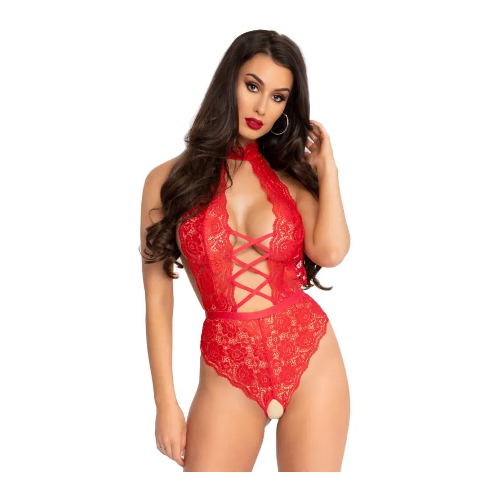 Body Tout Dentelle Ultra Sexy LEG AVENUE 89245 - Rouge 003 1 Body Tout Dentelle Ultra Sexy LEG AVENUE 89245 - Rouge 003