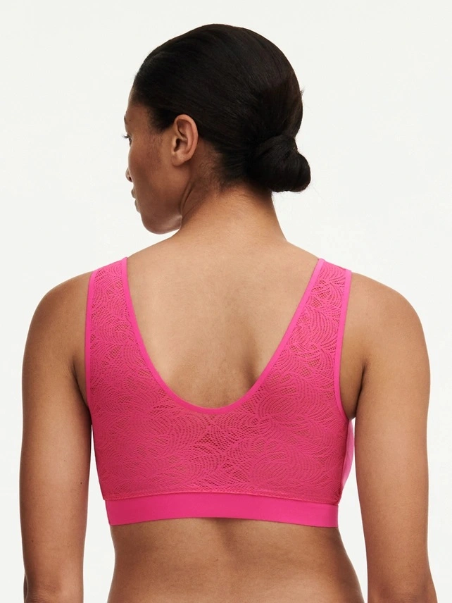 Brassière à Coques & Dentelle Stretch Invisible CHANTELLE "SoftStretch" C11G10 - Rose Pitaya 06X 3 Brassière à Coques & Dentelle Stretch Invisible CHANTELLE "SoftStretch" C11G10 - Rose Pitaya 06X – Image 3