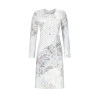 Chemise De Nuit Avec Patte De Boutonnage 100% Coton RINGELLA "Pastels D'Hiver" 2511048 - Ivoire 130