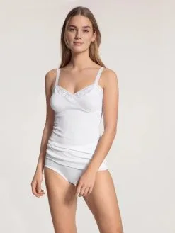 Chemisette 100% Coton Double Côtes & Dentelle CALIDA "Cotton 2:2" 17351 - Blanc 001 7 Chemisette 100% Coton Double Côtes & Dentelle CALIDA "Cotton 2:2" 17351 - Blanc 001 -Vente de soutien-gorge pas cher Chemisette201002520coton20double20cC3B4tes202620dentelle20CALIDA2022Cotton202222201735120 20Blanc20001 2
