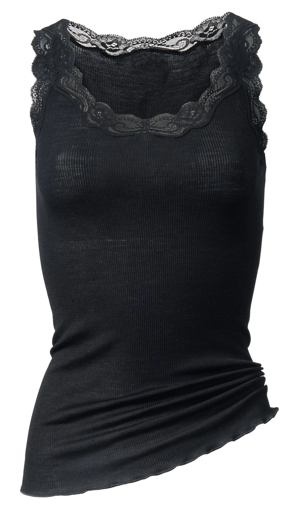 Chemisette Dentelle Laine & Soie CALIDA "Richesse Lace" 12990 - Noir 996 4 Chemisette Dentelle Laine & Soie CALIDA "Richesse Lace" 12990 - Noir 996 – Image 4