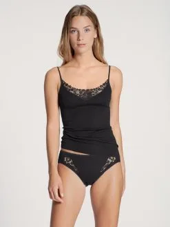 Chemisette Fines Bretelles Coton & Dentelle CALIDA "Feminin Sense" 11451 - Noir 992 -Vente de soutien-gorge pas cher Chemisette20fines20bretelles20coton202620dentelle20CALIDA2022Feminin20Sense22201145120 20Blanc20001 6