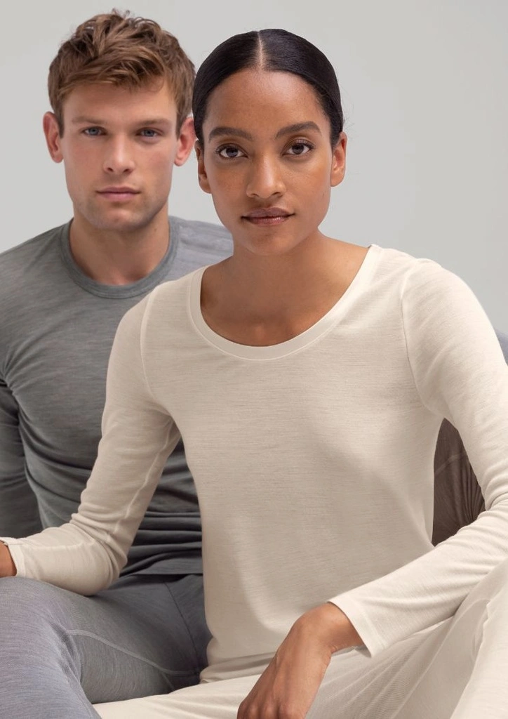 Chemisette Longue Manche Laine & Soie CALIDA "True Confidence" 15435 - Light Ivory 090 4 Chemisette Longue Manche Laine & Soie CALIDA "True Confidence" 15435 - Light Ivory 090 – Image 4