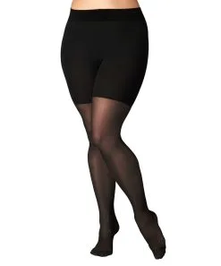 Collant Opaque 50 Deniers FALKE "Beauty Plus 50 Plus Size Tights" 43001 - Black 3009