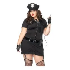 Costume Policière LEG AVENUE "Dirty Cop" 83344X - Noir