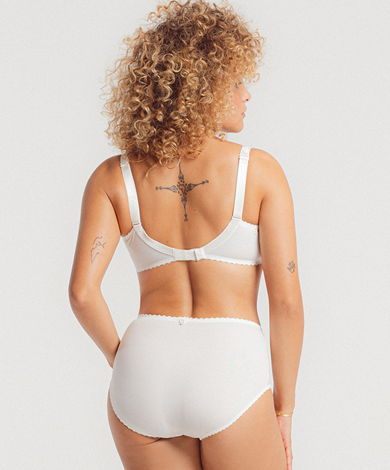 Culotte Taille Haute LOUISA BRACQ "Julia" 477-50 - Nacre NCR 4 Culotte Taille Haute LOUISA BRACQ "Julia" 477-50 - Nacre NCR – Image 4