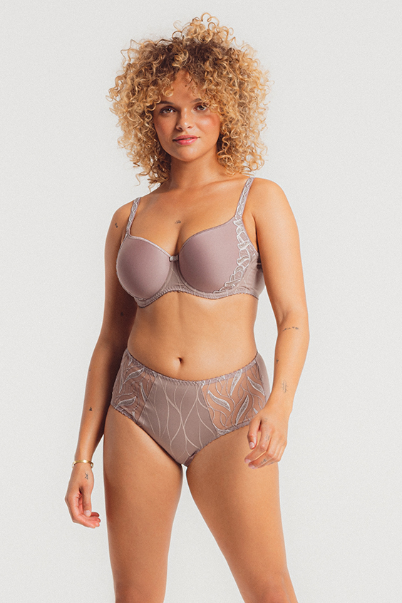 Culotte Taille Haute LOUISA BRACQ "Julia" 477-50 - Taupe TPE 3 Culotte Taille Haute LOUISA BRACQ "Julia" 477-50 - Taupe TPE – Image 3