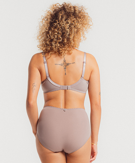 Culotte Taille Haute LOUISA BRACQ "Julia" 477-50 - Taupe TPE 4 Culotte Taille Haute LOUISA BRACQ "Julia" 477-50 - Taupe TPE – Image 4