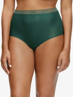 Culotte Taille Haute Dentelle Stretch Invisible CHANTELLE "SoftStretch" C11G70 - Sequoia Green 0PB