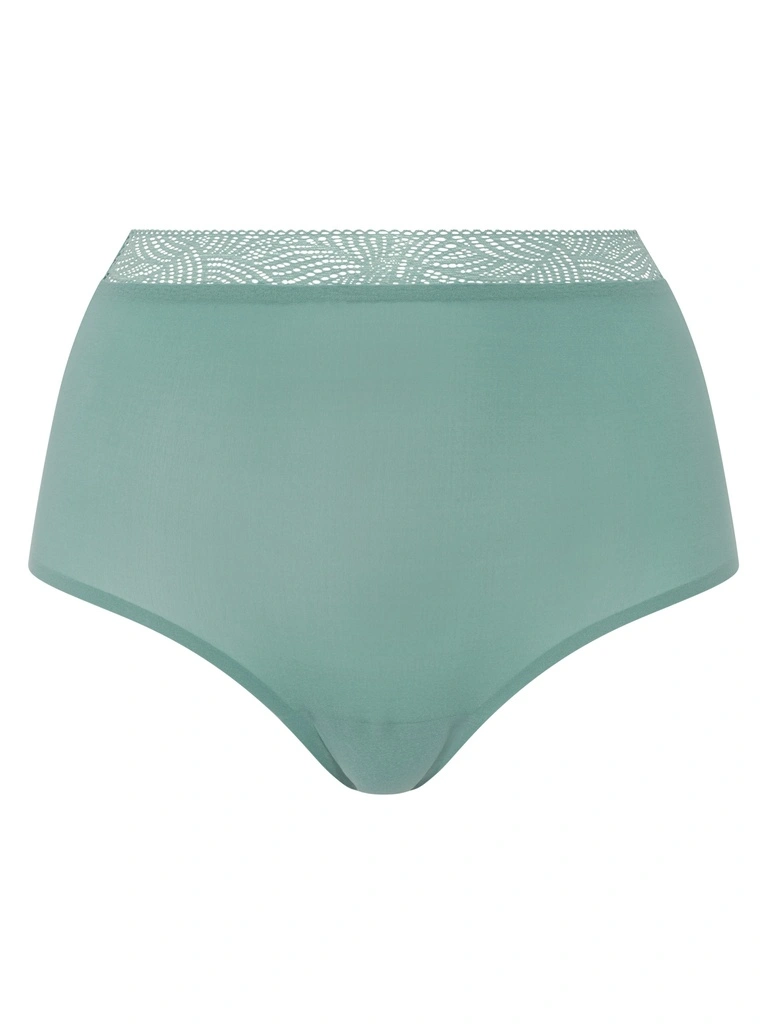 Culotte Taille Haute Dentelle Stretch Invisible CHANTELLE "SoftStretch" C11G70 - Vert Treillis 03N 3 Culotte Taille Haute Dentelle Stretch Invisible CHANTELLE "SoftStretch" C11G70 - Vert Treillis 03N – Image 3