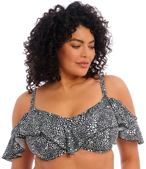 Haut De Bikini Avec Volant ELOMI "Pebble Cove" ES801106 - Noir Motif BLK 1 Haut De Bikini Avec Volant ELOMI "Pebble Cove" ES801106 - Noir Motif BLK