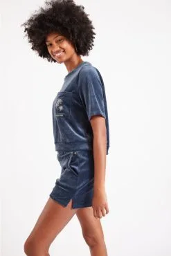 Homewear T-shirt & Short En Velours BANANA MOON "Sealake" Chloé & Scotty - Bleu HKC84 -Vente de soutien-gorge pas cher Homewear20t shirt202620short20en20velours20BANANA20MOON2022Sealake2220ChloC3A9202620Scotty20 20Bleu20HKC84 3