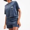 Homewear T-shirt & Short En Velours BANANA MOON "Sealake" Chloé & Scotty - Bleu HKC84