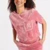 Homewear T-shirt & Short En Velours BANANA MOON "Sealake" Chloé & Scotty - Rose HKC33