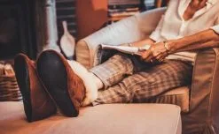 Pantoufles Hautes Laine D'alpaga Et De Corriedale FLEMAR "L'a Bohème" - Cuir -Vente de soutien-gorge pas cher Pantoufles20laine20d27alpaga20et20de20corriedale20FLEMAR2022L27a20BohC3A8me2220 20Marron 2