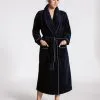 Peignoir Dame En éponge 120cm CALIDA "Cosy Shower" 61302 - Dark Lapis Blue 339