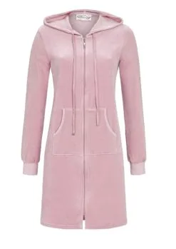 Peignoir Dame Velours à Tirette Et Capuche RINGELLA 2553617 - Mauve 631