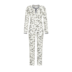 Pyjama à Imprimé Fleuri Modal & Coton RINGELLA "Fleurs Romantiques" 2561216 - Ivoire 130