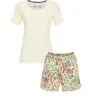 Pyjama Short Dame RINGELLA "Conception Florale Colorée" 3251410 + 3251520 - Vanille 431