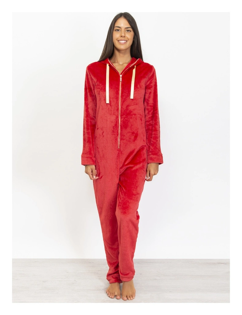Pyjama Combinaison Dame VERDISSIMA CB10 - Rouge 00005 1 Pyjama Combinaison Dame VERDISSIMA CB10 - Rouge 00005
