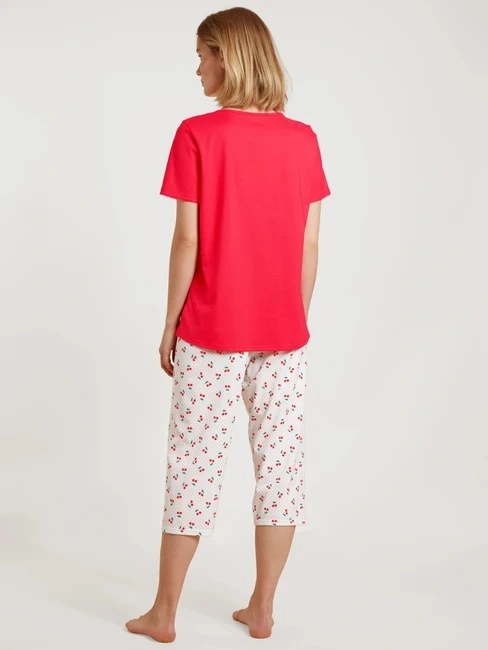 Pyjama Dame 3/4 100% Coton CALIDA "Fruity Dreams" 43653 - Red Glow 136 6 Pyjama Dame 3/4 100% Coton CALIDA "Fruity Dreams" 43653 - Red Glow 136 – Image 6