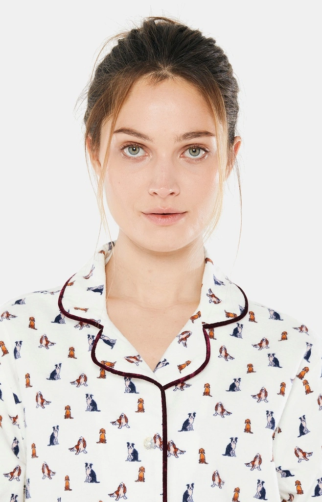 Pyjama Dame Boutonné ARTHUR "Toutou" PPF - Ivoire TOUTH22 6 Pyjama Dame Boutonné ARTHUR "Toutou" PPF - Ivoire TOUTH22 – Image 6