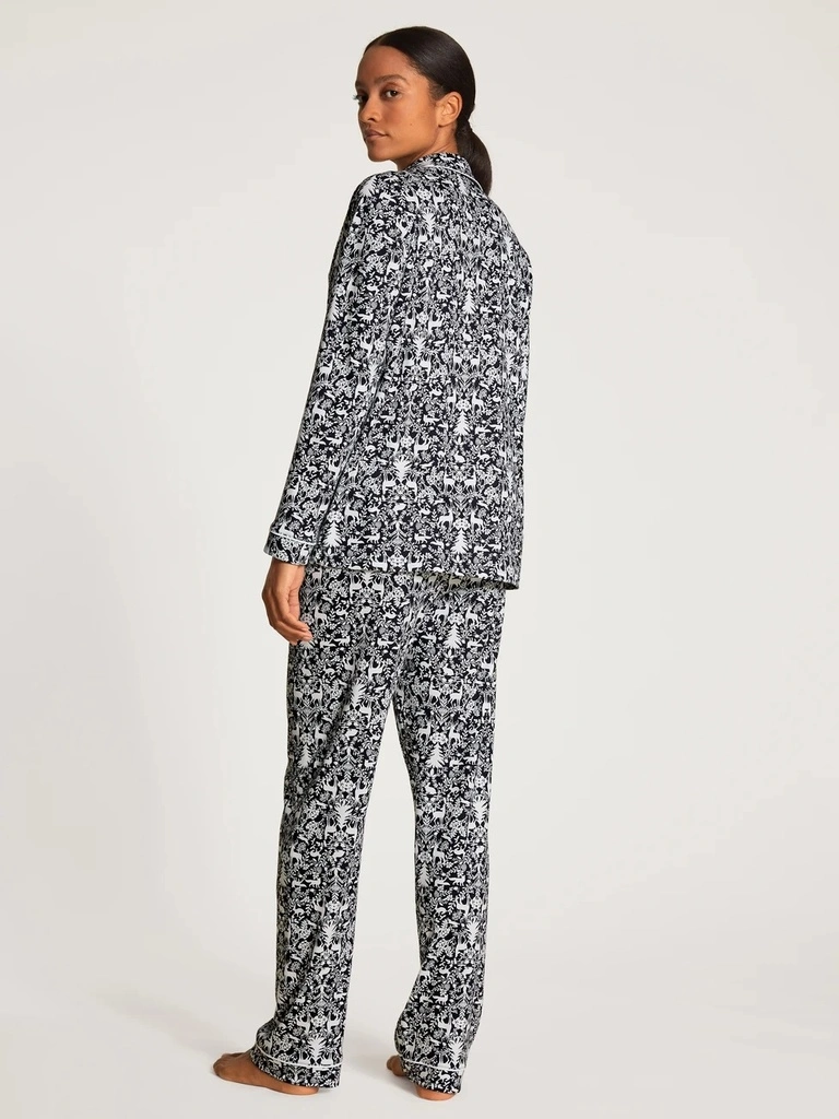 Pyjama Dame Boutonné CALIDA "Winter Dreams" 41292 - Dark Lapis Blue 339 6 Pyjama Dame Boutonné CALIDA "Winter Dreams" 41292 - Dark Lapis Blue 339 – Image 6