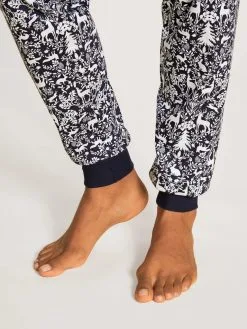 Pyjama Long Dame Avec Bords élastiques CALIDA "Winter Dreams" 41392 - Dark Lapis Blue 339 -Vente de soutien-gorge pas cher Pyjama20long20dame20avec20bords20C3A9lastiques20CALIDA2022Winter20Dreams22204139220 20Dark20lapis20blue20339 2