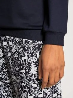 Pyjama Long Dame Avec Bords élastiques CALIDA "Winter Dreams" 41392 - Dark Lapis Blue 339 -Vente de soutien-gorge pas cher Pyjama20long20dame20avec20bords20C3A9lastiques20CALIDA2022Winter20Dreams22204139220 20Dark20lapis20blue20339 3