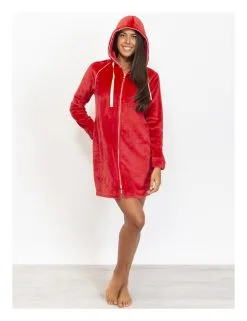 Robe De Chambre Zippée VERDISSIMA CB72 - Rouge 00005 -Vente de soutien-gorge pas cher Robe20de20chambre20zippC3A9e20VERDISSIMA20CB7220 20Rouge2000005 1