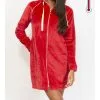 Robe De Chambre Zippée VERDISSIMA CB72 - Rouge 00005