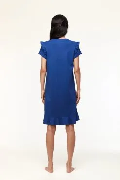 Robe De Nuit Dame WOODY "Tortues" 231-1-BDR-S - Bleu 856 -Vente de soutien-gorge pas cher Robe20de20nuit20dame20WOODY2022Tortues2220231 1 BDR S20 20Bleu20856 1