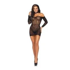 Robe Sexy Dentelle Et Résille Transparente LEG AVENUE 86966 - Noir 001 -Vente de soutien-gorge pas cher Robe20sexy20dentelle20et20rC3A9sille20transparente20LEG20AVENUE208696620 20Noir20001 1