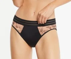 Slip MAISON LEJABY "Nufit Garden" 21163 - Gravure Noir I0041