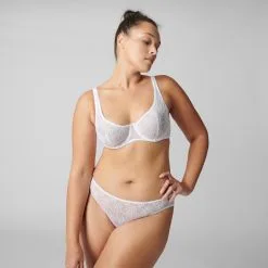 Slip SIMONE PERELE "Opaline" 1B2720 - Blanc 011 -Vente de soutien-gorge pas cher Slip20SIMONE20PERELE2022Opaline22201B272020 20Blanc20011 4