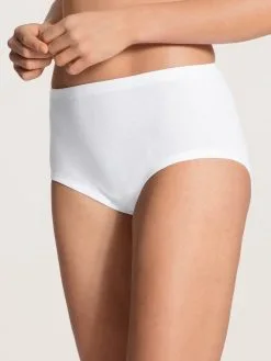 Slip Taille Haute 100% Coton CALIDA "Slip/Hosen" 23362 - Blanc 001