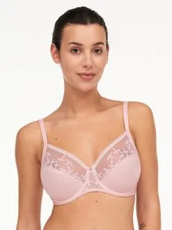 Soutien-gorge à Armatures Enveloppant CHANTELLE "Instants" C13A10 - Rose Dragée Lurex 0N4