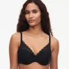 Soutien-gorge à Coque Memory Form Enveloppant FEMILET "Floral Touch" F94260 - Noir 011