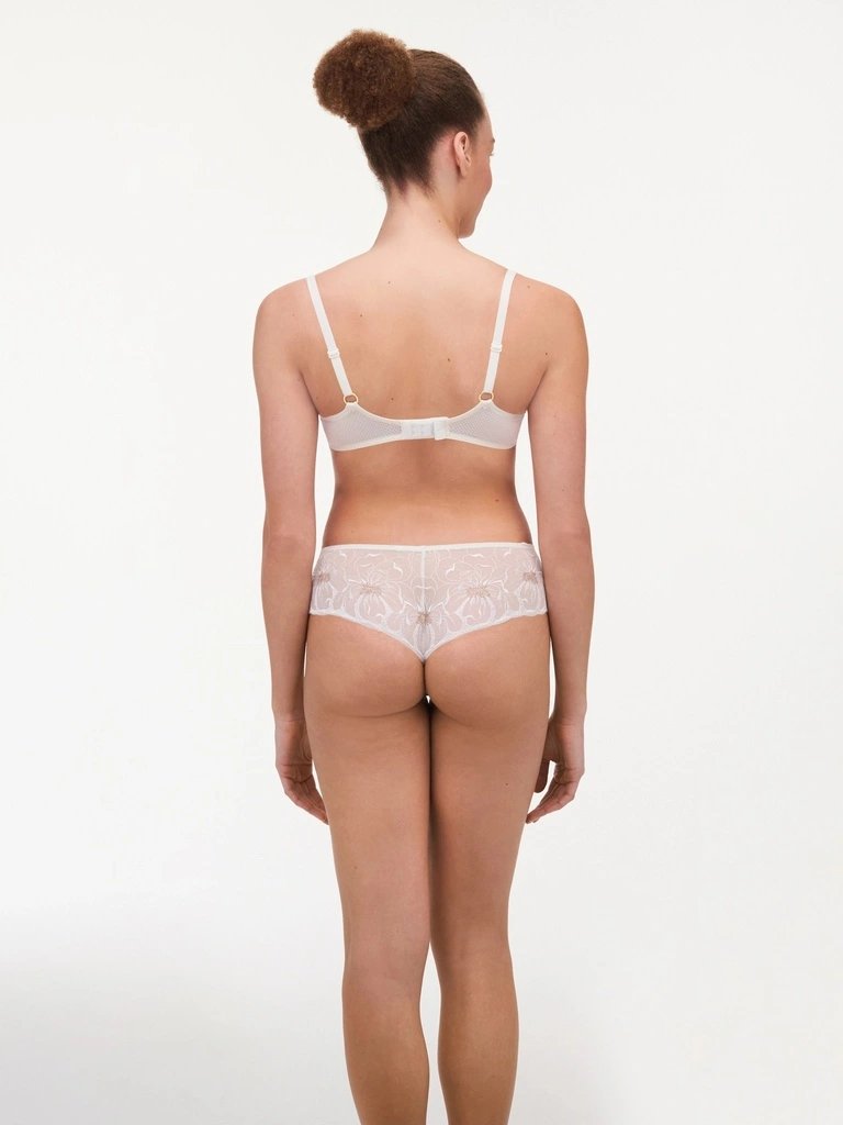 Soutien-gorge à Coque Plongeant CHANTELLE "Fleurs" C12M20 - Ivoire Doré 0BJ 4 Soutien-gorge à Coque Plongeant CHANTELLE "Fleurs" C12M20 - Ivoire Doré 0BJ – Image 4