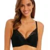 Soutien-gorge à Coque Rembourré Plongeant WACOAL "Raffine" WE148003 - Noir BLK