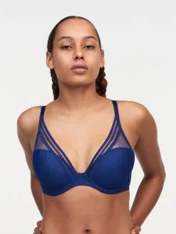 Soutien-gorge à Coques Plongeant PASSIONATA "Only Manhattan" P47J90 - Bleu Danube 050