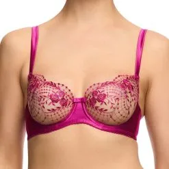 Soutien-gorge Corbeille DITA VON TEESE "Julie's Roses" D59019 - Rubine