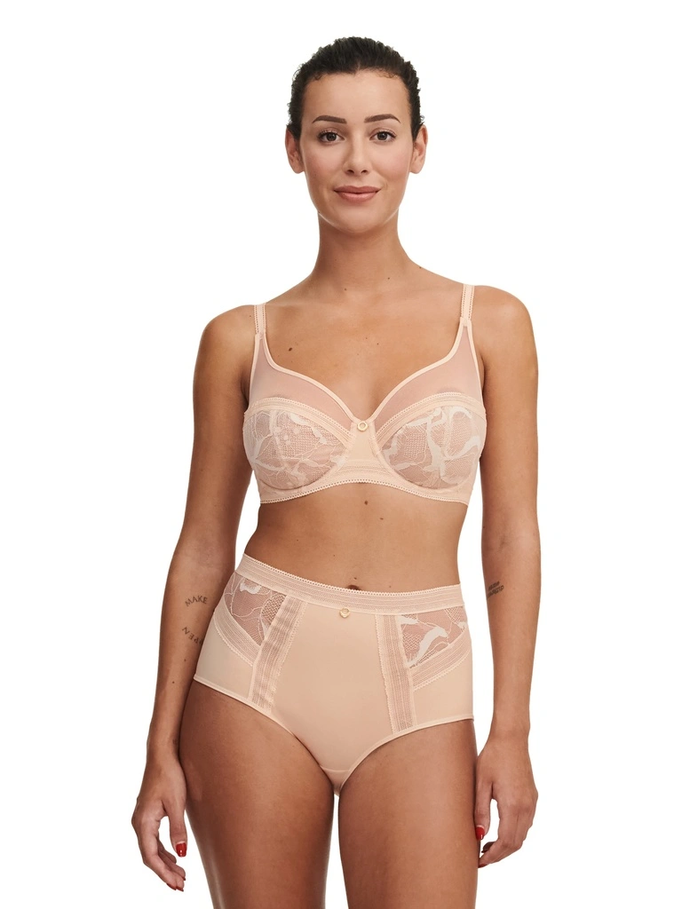 Culotte Taille Haute CHANTELLE "True Lace" C11M80 - Beige Doré 01N 2 Culotte Taille Haute CHANTELLE "True Lace" C11M80 - Beige Doré 01N – Image 2