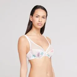 Soutien-gorge Armature Foulard LOU "Jardin D'Hiver" 54341 - Ivoire 011