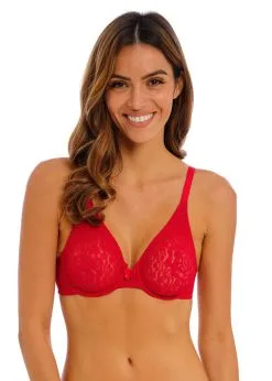 Soutien-gorge Armature Moulé WACOAL "Halo Lace" WA851205 - Barbados Cherry 602