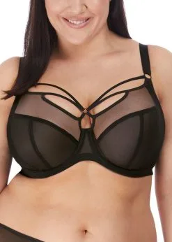 Soutien-gorge Armature Plongeant Spécial Poches Profondes ELOMI "Sachi" EL4350 - Noir BLK